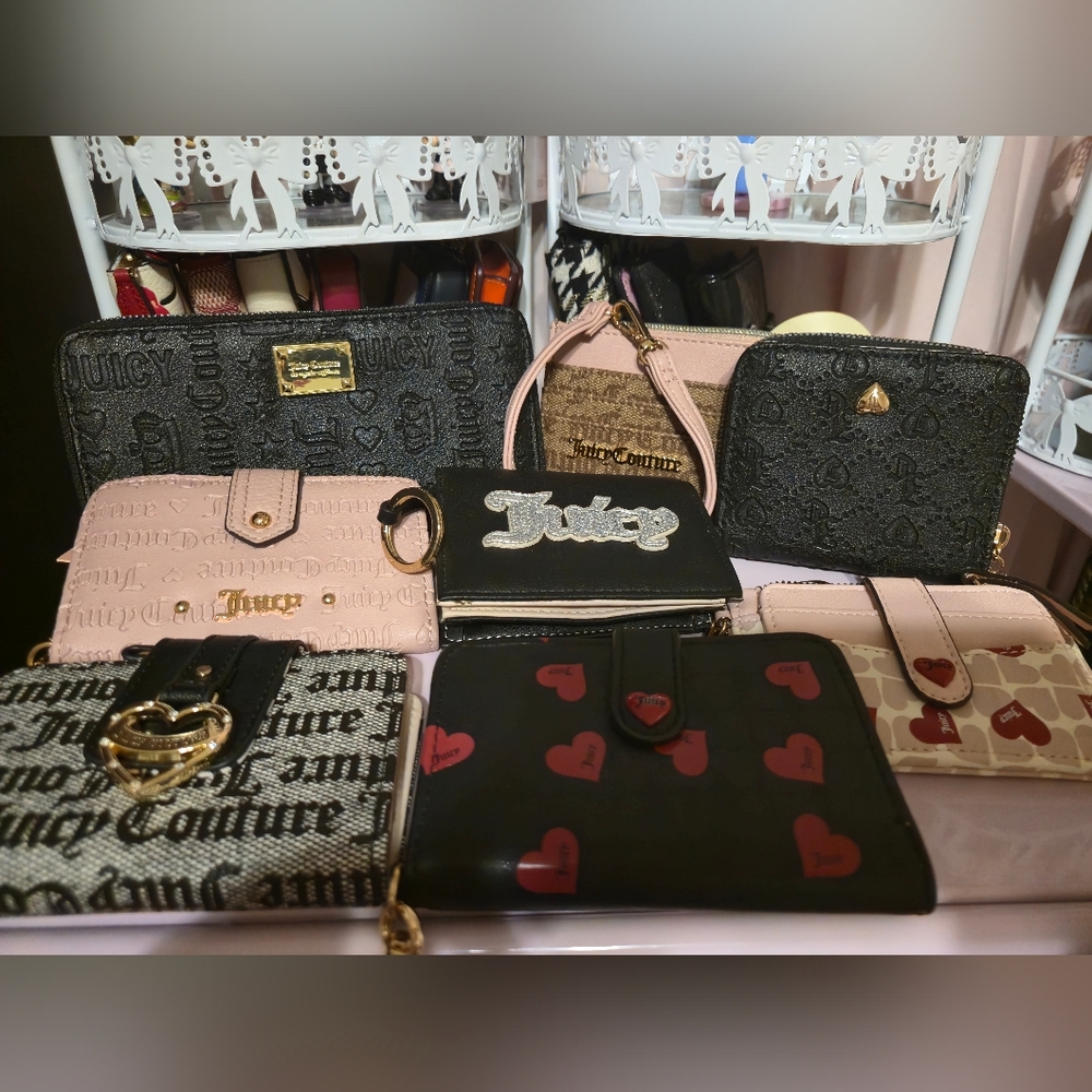 Juicy Couture Wallets Lot Of 8